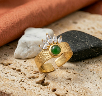 Forest Crown Adjustable Ring