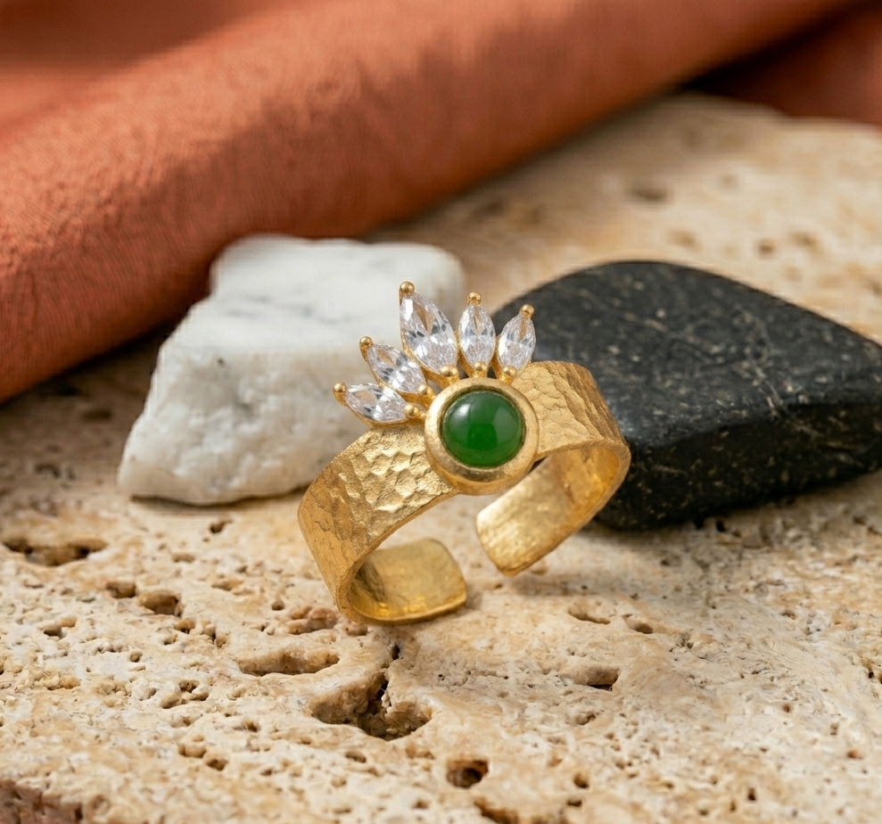 Forest Crown Adjustable Ring