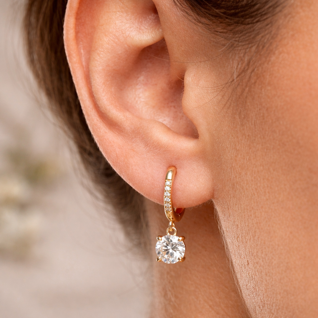 Crystal Drop Earings