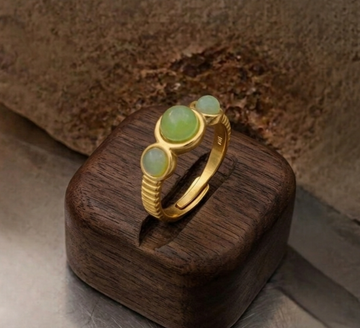 Three Stone Adjustable Ring