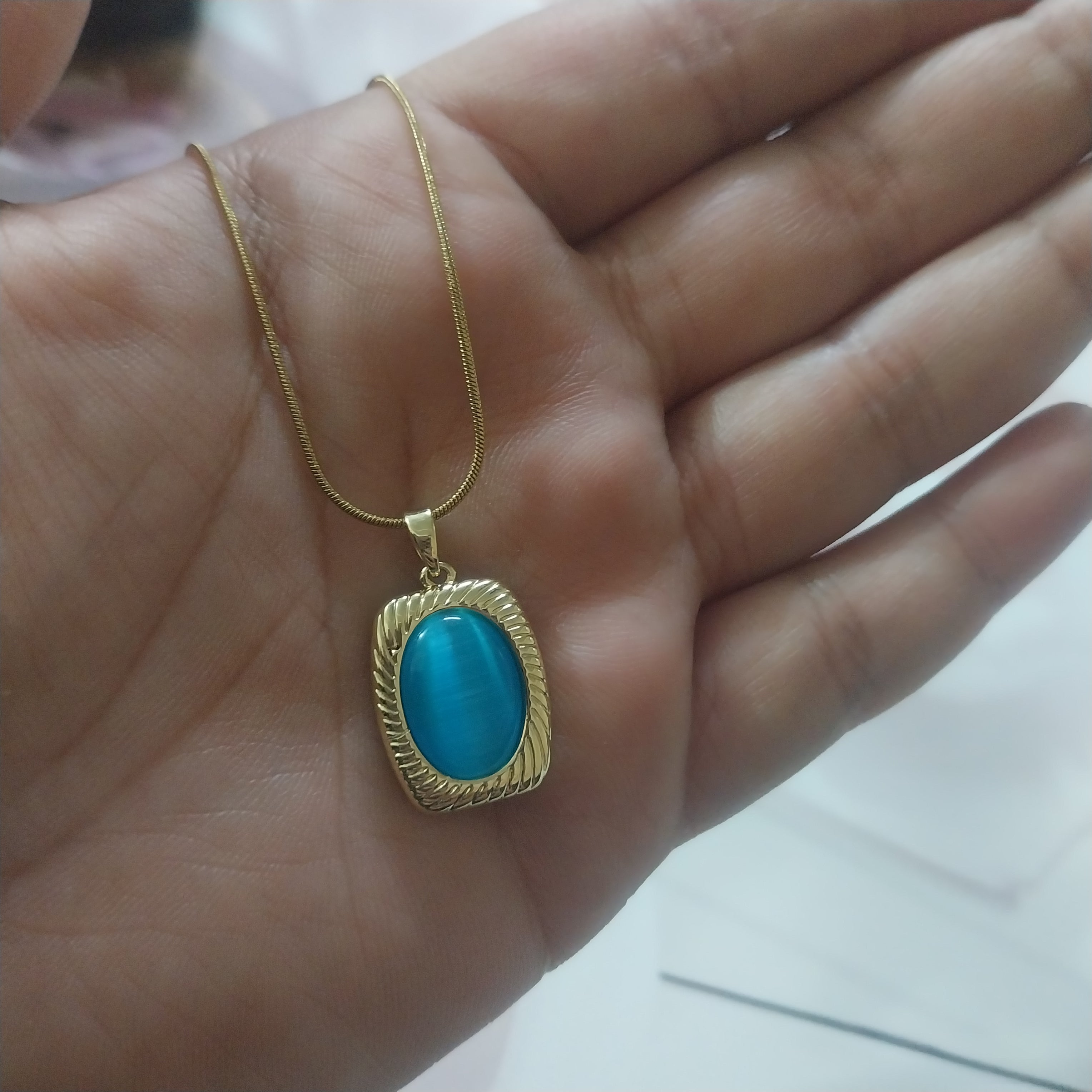 Sky Blue Crystal Pendant