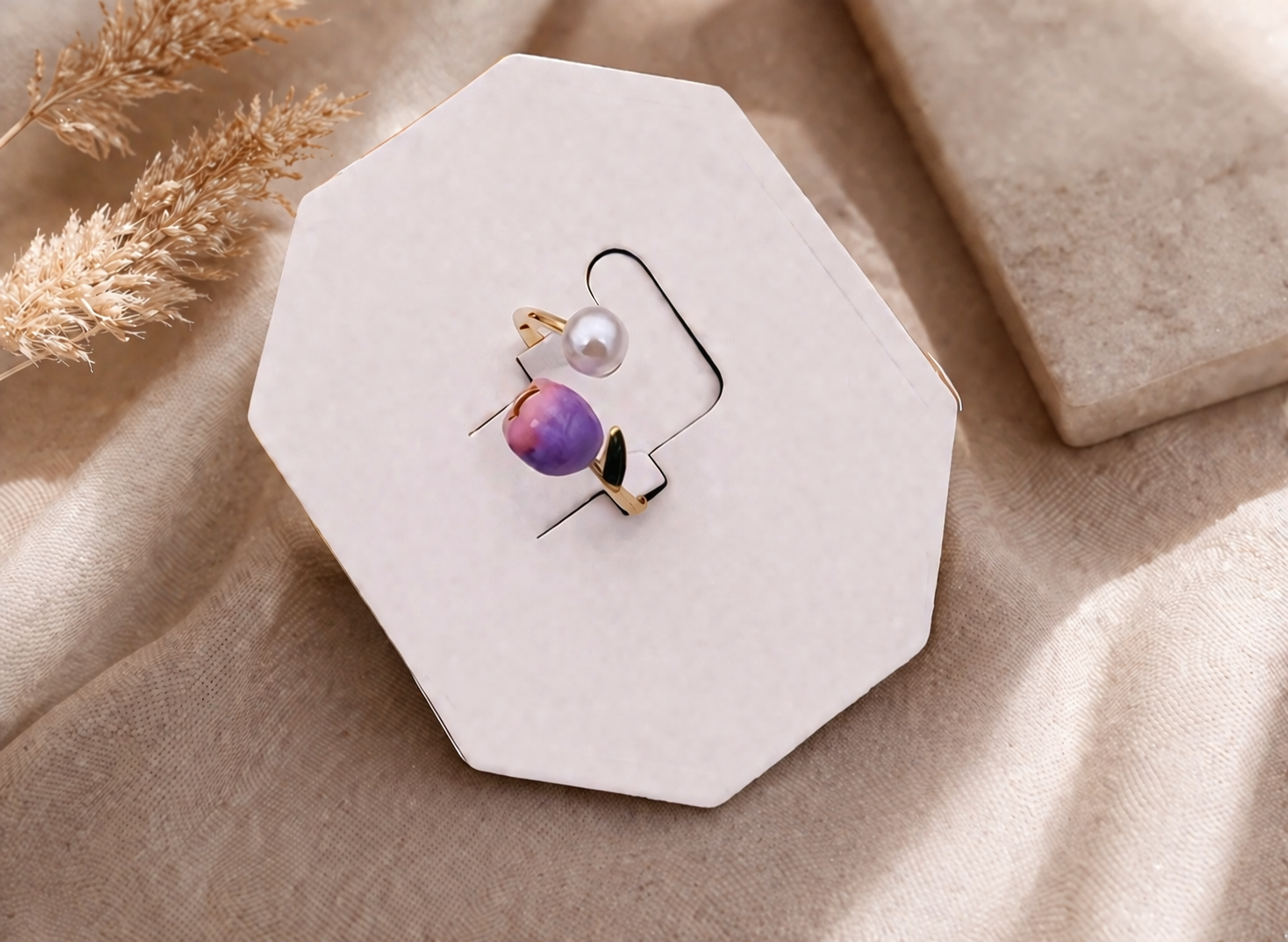 Tulip Adjustable Ring