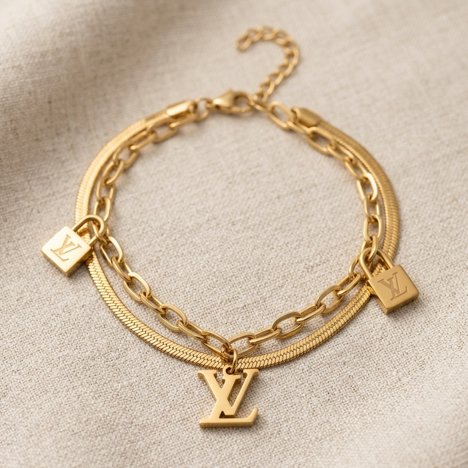 LV Double Layered Bracelet