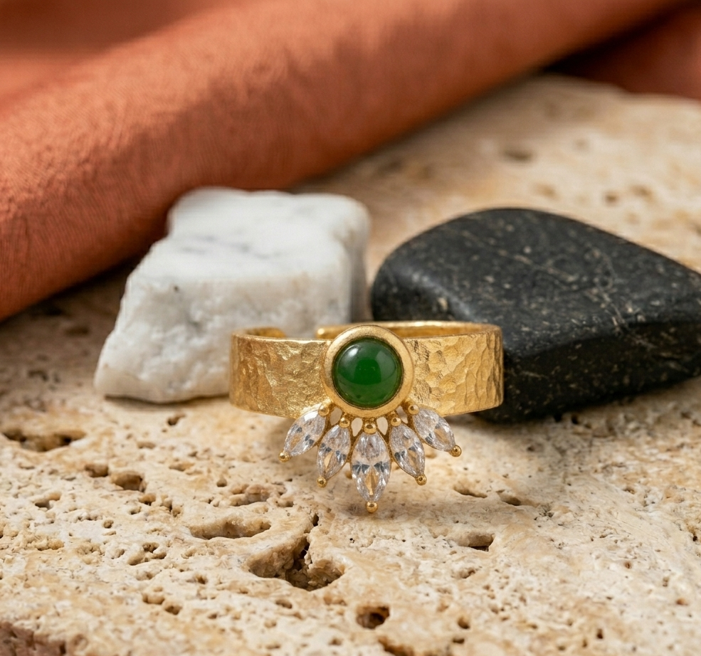 Forest Crown Adjustable Ring