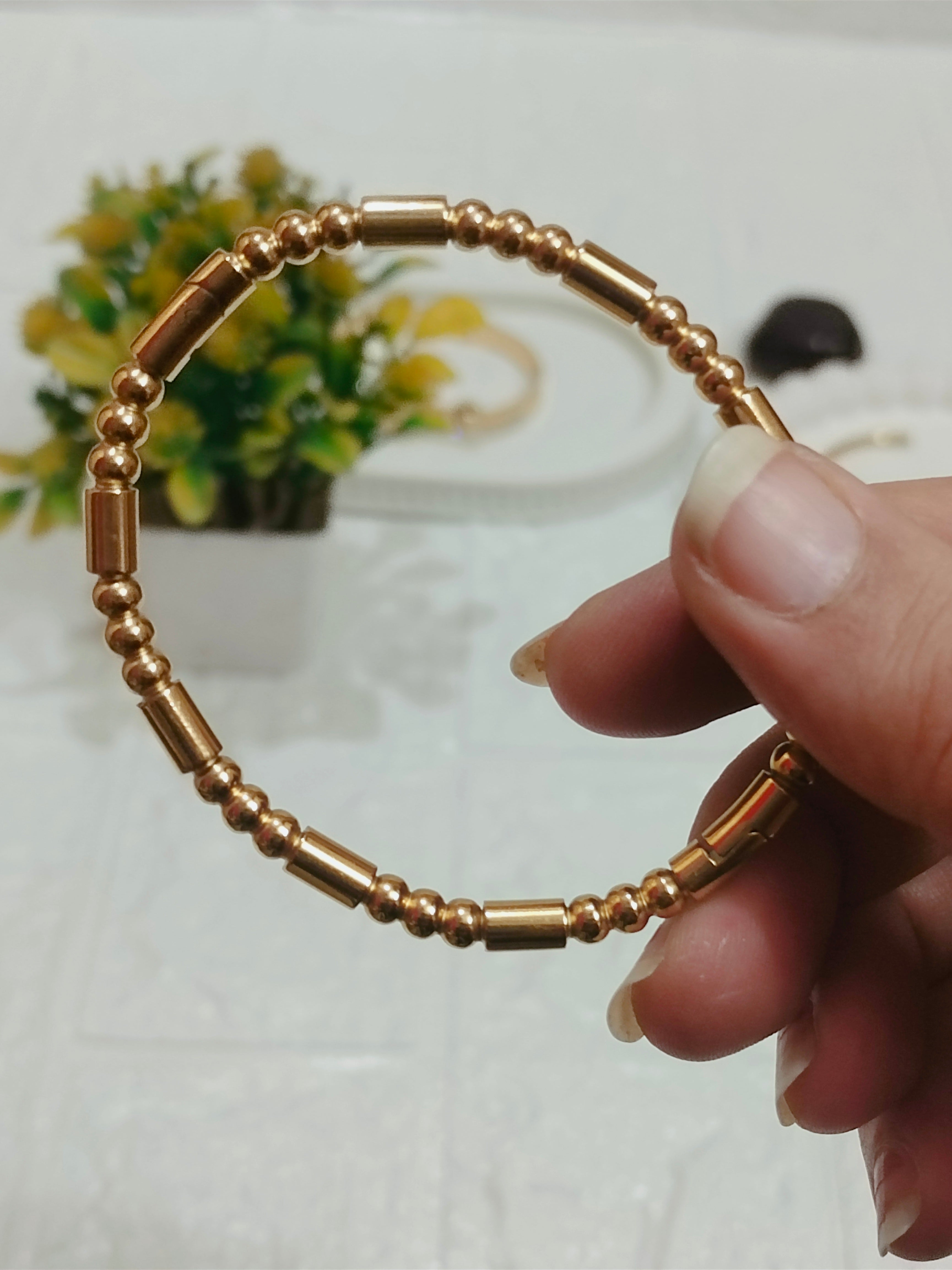 Golden Pattern Bracelet
